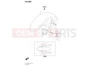 SUZUKI GSX 1300 RRQ Hayabusa M3 (2023) (EJ11AZP7)(E19) 460C - FRONT FENDER