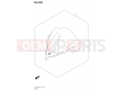 SUZUKI GSX 1300 RRQ Hayabusa M3 (2023) (EJ11AZP7)(E19) 970C - WINDSCREEN SET