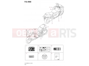 SUZUKI GSX 1300 RRQ Hayabusa M3 (2023) (EJ11AZP7)(E19) 496B - LABEL (E19)