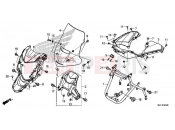 HONDA NC750XAK NC750X 2019 F-43 FRONT COWL