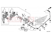 HONDA NC750XAK NC750X 2019 F-17 REAR BRAKE CALIPER