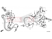 HONDA NC750XAK NC750X 2019 F-4 HANDLE LEVER/SWITCH/CABLE (NC750XA)