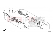 HONDA NC750XAK NC750X 2019 E-13 STARTING MOTOR