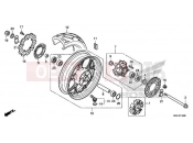 HONDA NC750XAK NC750X 2019 F-19 REAR WHEEL