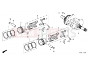 HONDA FJS600A4 E  ABS (FJS600A4) SILVER WING 2004 E-17 CRANKSHAFT/PISTON