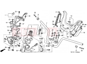 HONDA FJS600A4 E  ABS (FJS600A4) SILVER WING 2004 F-6 HANDLE PIPE/ HANDLE COVER