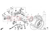 HONDA FJS600A4 E  ABS (FJS600A4) SILVER WING 2004 F-18 REAR WHEEL