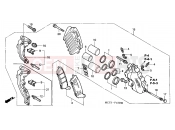 HONDA FJS600A4 E  ABS (FJS600A4) SILVER WING 2004 F-15 FRONT BRAKE CALIPER
