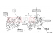HONDA FJS600A4 E  ABS (FJS600A4) SILVER WING 2004 F-33 CAUTION LABEL