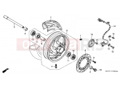 HONDA FJS600A4 E  ABS (FJS600A4) SILVER WING 2004 F-16 FRONT WHEEL