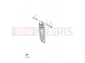YAMAHA FZR 600 Genesis FZR600 GENESIS (3RH4) 1992 HINTERRADAUFHANGUNG
