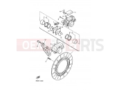 YAMAHA FZR 600 Genesis FZR600 GENESIS (3RH4) 1992 HINTERRAD BREMSSATTEL