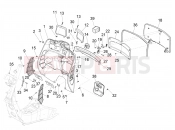 vespa GTV 300 HPE SEI GIORNI ABS E5  Front glove-box - Knee-guard panel
