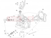 vespa GTV 300 HPE SEI GIORNI E5  Cylinder head unit - Valve