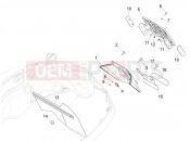 vespa GTV 300 HPE SEI GIORNI E5  Rear cover - Splash guard