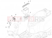 vespa GTV 300 HPE SEI GIORNI E5  Remote control switches - Battery - Horn