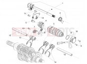 APRILIA Tuareg 660 (CA, USA) Gear box / Selector / Shift cam