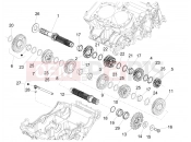 APRILIA Tuareg 660 (CA, USA) Gear box - Gear assembly
