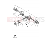 YAMAHA Jog Z YG 50 YG50ZS JOG Z (3YK3) 1992 Crankshiyaft. Piston