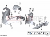 BMW Motorrad BMW 2020 C models C 400 GT (0C06, 0C16) Handlebar fairing | Handlebar fairing