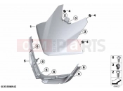 BMW Motorrad BMW 2020 C models C 400 GT (0C06, 0C16) Headlight cover | Headlight cover