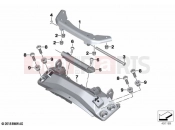 BMW Motorrad BMW 2020 C models C 400 GT (0C06, 0C16) Seat, hinge | Seat, hinge