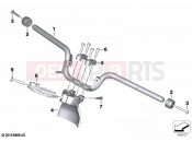 BMW Motorrad BMW 2020 C models C 400 GT (0C06, 0C16) Handlebar | Handlebar