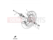 YAMAHA Jog Z YG 50 YG50ZS JOG Z (3YK3) 1992 Front wheel