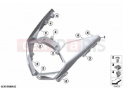 BMW Motorrad BMW 2020 C models C 400 GT (0C06, 0C16) Upper trim section | Upper trim section