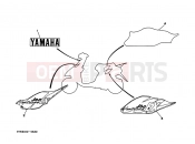 YAMAHA Jog Z YG 50 YG50ZS JOG Z (3YK3) 1992 Graffiti. Emblem (3YK5)
