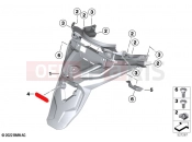 BMW Motorrad BMW 2022 C models C 400 GT 21 (0C61, 0C63) Licence plate holder | Licence plate holder