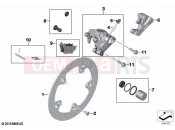 BMW Motorrad BMW 2020 C models C 400 X (0C09, 0C19) Rear wheel brake