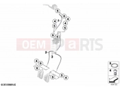 BMW Motorrad BMW 2020 C models C 400 X (0C09, 0C19) Brake lines, front 2