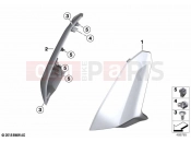 BMW Motorrad BMW 2020 C models C 400 X (0C09, 0C19) Side trim panel front top