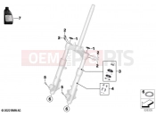 BMW Motorrad BMW 2020 C models C 400 X (0C09, 0C19) Service of telescopic forks 2