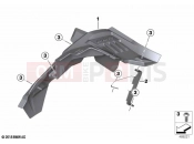 BMW Motorrad BMW 2020 C models C 400 X (0C09, 0C19) Rear-wheel cover 2