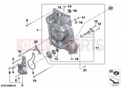 BMW Motorrad BMW 2022 C models C 400 X 21 (0C31, 0C33) Engine housing cover, right | Engine housing cover, right