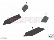 BMW Motorrad BMW 2021 C models C 400 X 21 (0C31, 0C33) Footboard facings | Footboard facings