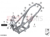 BMW Motorrad BMW 2021 C models C 400 X 21 (0C31, 0C33) Main frame | Main frame