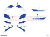 BMW Motorrad BMW 2023 C models C 400 X 21 (0C31, 0C33) Decorative tape 2 | Decorative tape 2