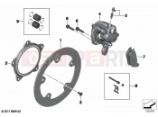 BMW Motorrad BMW 2020 C models C evolution (0C03) Rear wheel brake