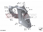 BMW Motorrad BMW 2020 C models C evolution (0C03) Radiator trim