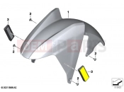 BMW Motorrad BMW 2020 C models C evolution (0C03) Front-wheel cover, primed | Front-wheel cover, primed