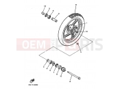 YAMAHA VMax 1200 VMX1200 (2EN) 1992 FRONT WHEEL
