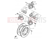 YAMAHA VMax 1200 VMX1200 (2EN) 1992 FRONT BRAKE CALIPER