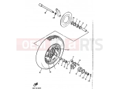 YAMAHA VMax 1200 VMX1200 (2EN) 1992 REAR WHEEL