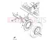 YAMAHA VMax 1200 VMX1200 (2EN) 1992 REAR BRAKE CALIPER