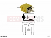 BMW Motorrad BMW 2020 C models C evolution (0C03) Minirelay, make contact, yellow
