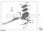 BMW Motorrad BMW 2020 C models C evolution (0C03) Handbrake lever, rear wheel