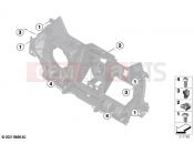 BMW Motorrad BMW 2022 C models CE04 (0C51, 0C53) Storage comp.front section mounting | Storage comp.front section mounting